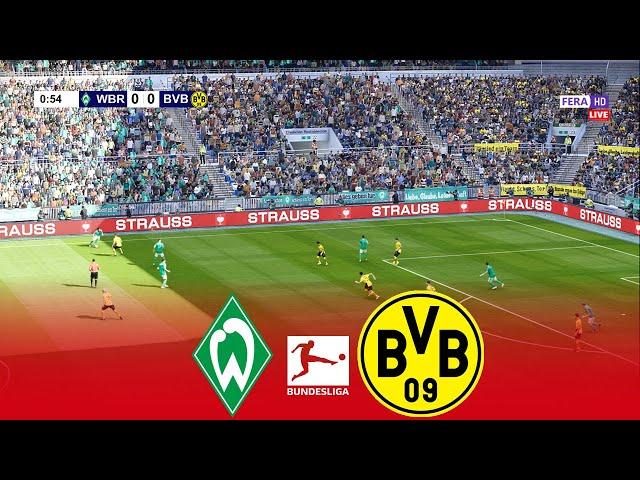 LIVE  WERDER BREMEN vs BORUSSIA DORTMUND | Bundesliga 2024/2025 | Simulation Realistic