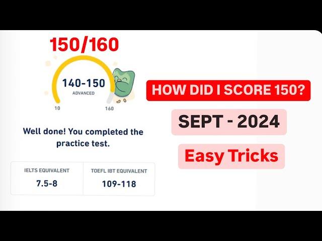 Duolingo English Practice Test | How to score 150 in Duolingo English Test | 16th Sept 2024 | Tips