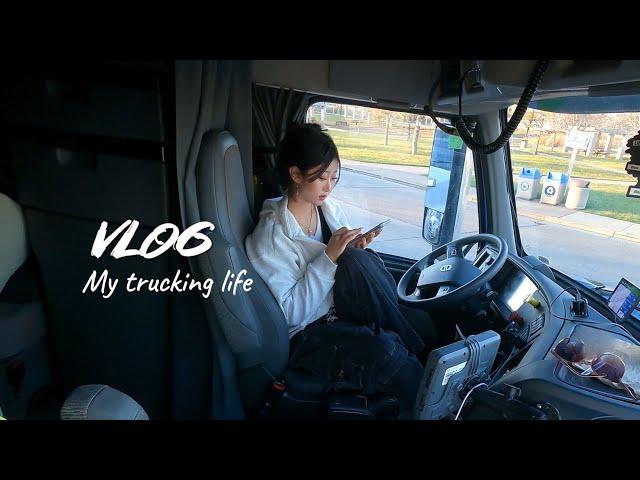 Vlog 北美女卡车司机 5天工作生活日常