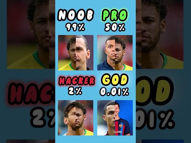 Noob vs Pro vs Hacker vs GOD Football!