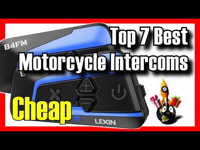 ️ TOP 7 BEST Budget Motorcycle Intercoms Amazon [2024][Cheap] For Music / For Helmets / Bluetooth