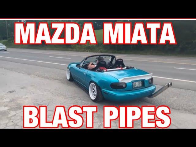 1995 Mazda Miata EXHAUST w/ BLAST PIPE STRAIGHT PIPES!