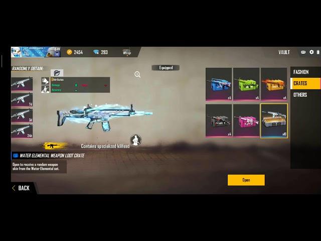 Opening crates(aqua scar,dragon ak,underground howl)