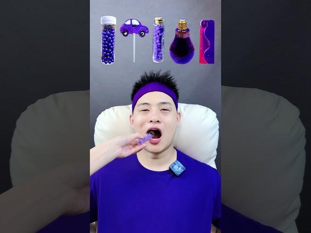 🟣🟪Immersive eating of Purple food#mukbang #asmr #immersive