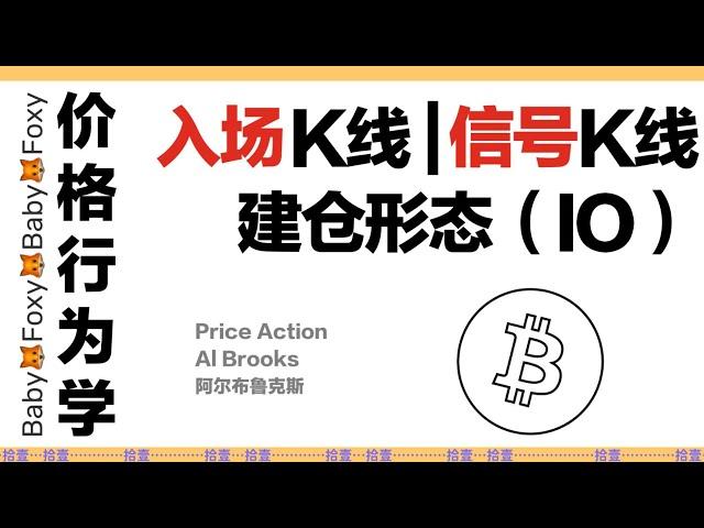 第11期 价格行为学|入场K线|信号K线|建仓形态|比特币|Price Action Al Brooks|BTC