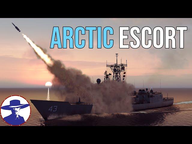 Sea Power | Will the Perry Class Frigate ESCAPE The Arctic Trap? | Cold War Naval Sim