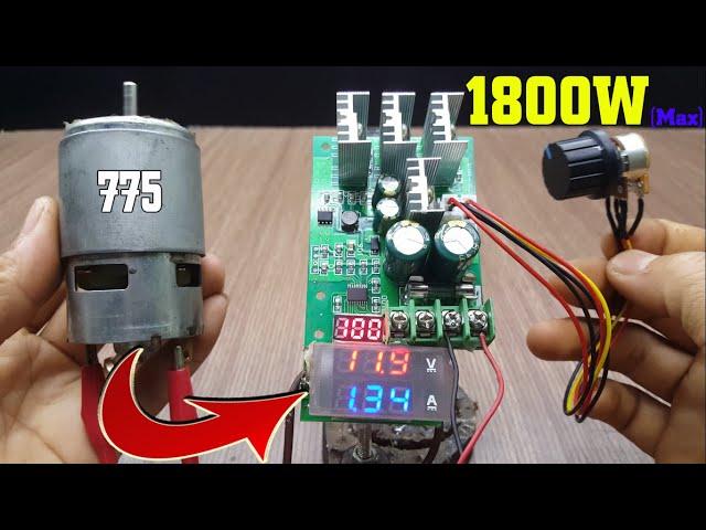 Test and Upgrade PWM DC  Motor Speed Controller 1800W