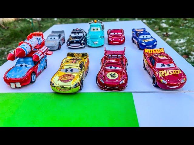 Disney Pixar Cars Lightning Mcqueen, Dinoco, Mater, Hudson, Axlerod, Finn, Frank, Guido, Mack, Shu