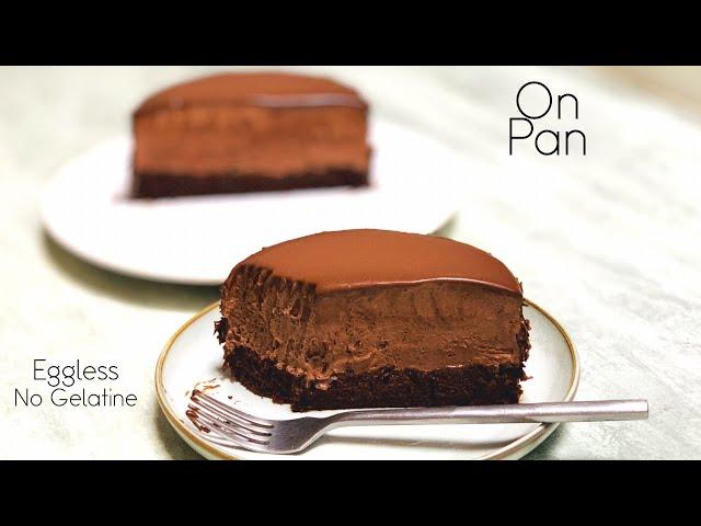 Chocolate Mousse Cake | No-Bake Chocolate Mousse Cake Recipe – without Gelatine & Eggless