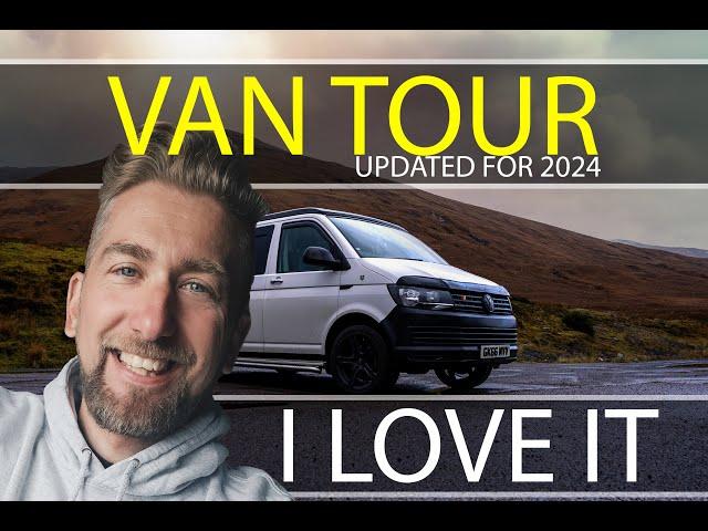 Van Tour After 4 Years - SELF BUILT DIY CAMPER VAN - 2024 Van Tour