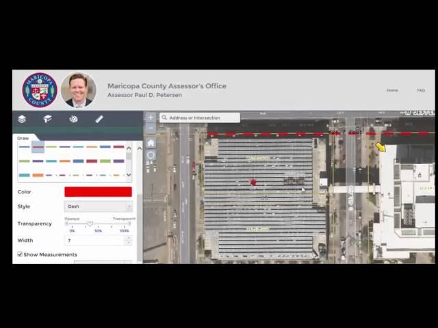 How to Use Draw in the Maricopa County Assessor's Office Parcel Viewer