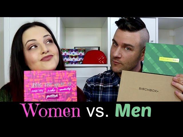 Birchbox Smackdown! December Review & January "Unboxing!" Birchbox vs. Birchbox Man! 