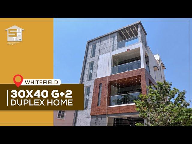 30x40 East Facing G+2 Duplex Home In Whitefield, Bangalore | Best Home Construction In Bangalore