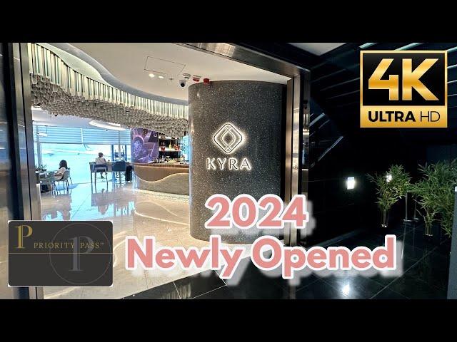 [4K] Kyra Lounge Hong Kong International Airport | Priority Pass Lounge Key Lounge | Full tour