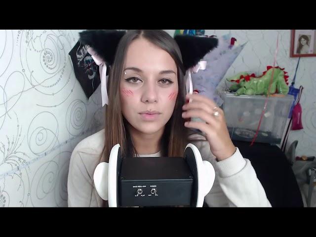 ASMR   Affectionate cat   Licking ears   Whisper   Purr   ASMR HoneyGirl