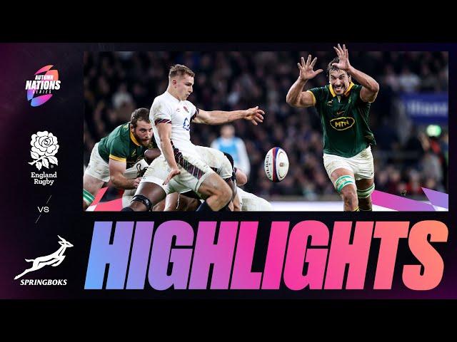 HIGHLIGHTS | ENGLAND V SOUTH AFRICA | AUTUMN NATIONS SERIES 2024