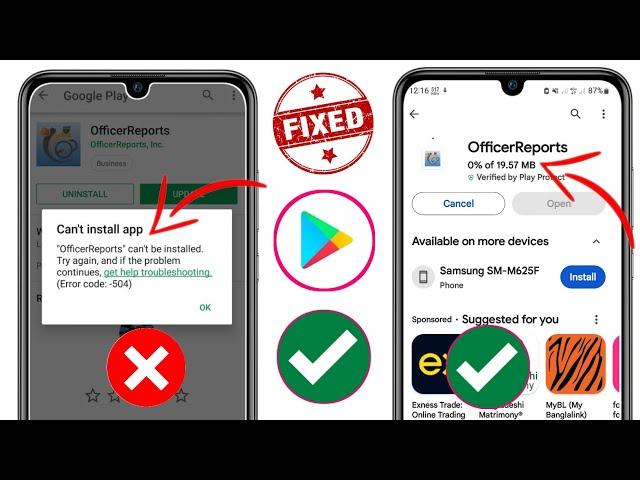 How To Fix Can't install Apps On Your Play Store -2024 || Fix All Google Play Store Problem