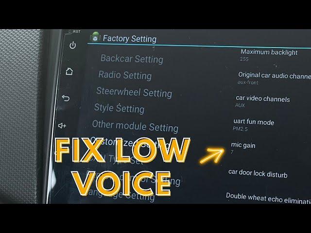 Fix Internal Mic Volume Too Low in Android Head Unit