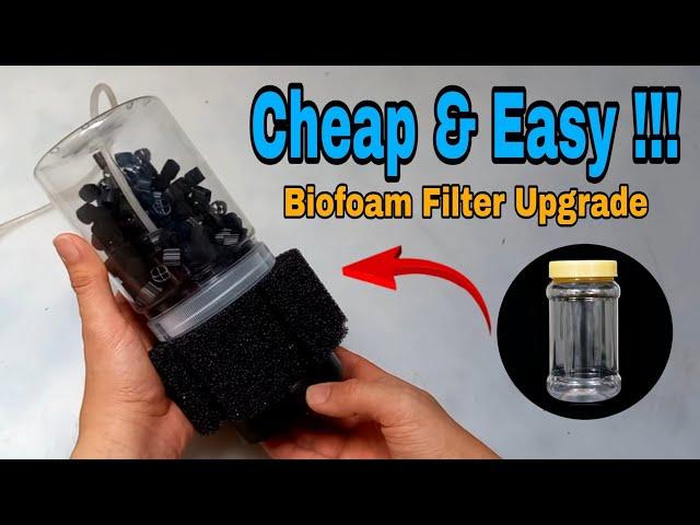 Aerator biofoam filter modified | Aquarium filter DIY