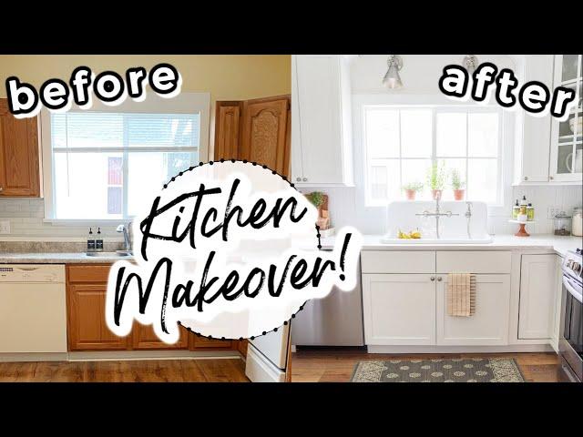 DREAM KITCHEN MAKEOVER! | Cozy Farmhouse Kitchen Decorate with Me!