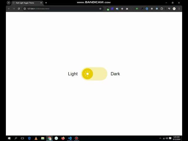 Dark Light Toggle Theme | #css #tipsandtricks #toggle #button #darklight #howto #coding #webdesign