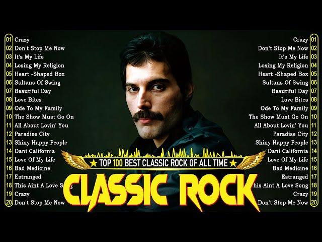 Aerosmith, Nirvana, Dire Straits, Scorpions, U2, Queen - Top 100 Classic Rock 70s 80s 90s Full Album