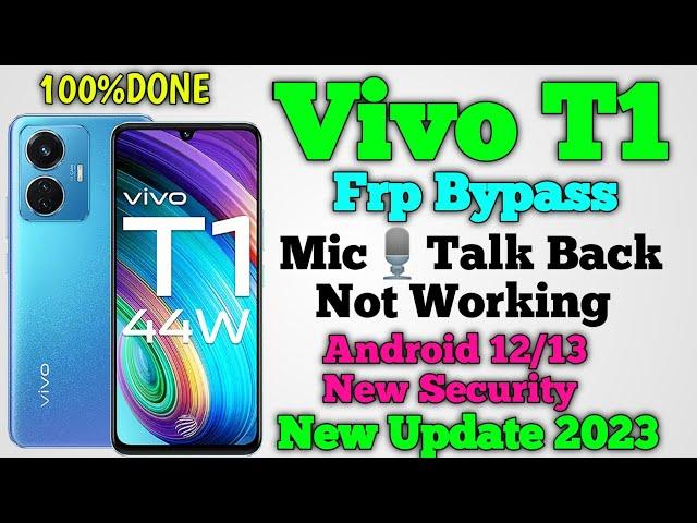 Vivo T1 Frp Bypass Letest Security Update 2023 Android 12/13 Unlock  Vivo T2x.Y16.Y21 Bypass Done 