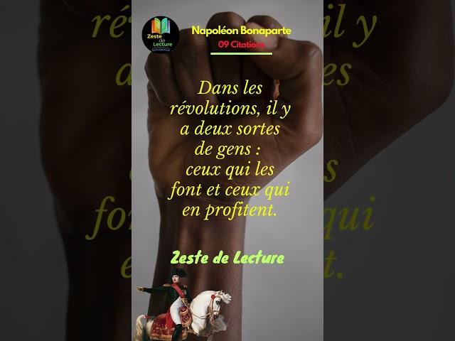 Motivation - Citations de  Napoléon Bonaparte.