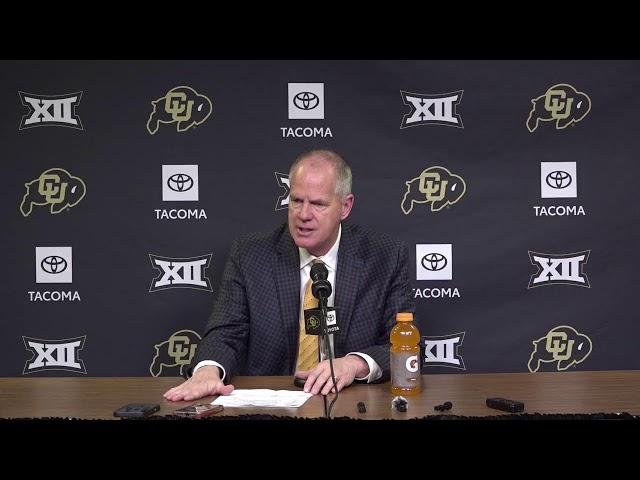 Colorado Buffaloes Men's Basketball Postgame Press Conference