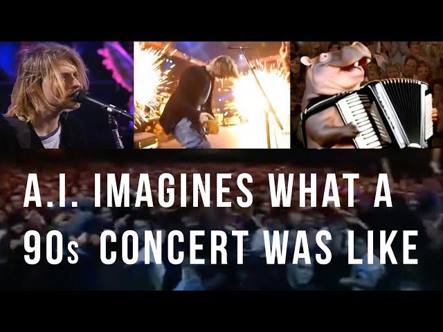 A.I. imagines what a 90s concert was like