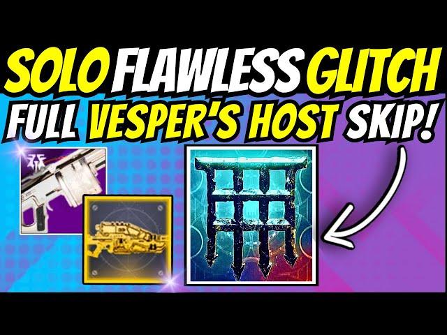 INSTANT Vesper's Host SOLO FLAWLESS GLITCH! Easy CHILL INHIBITOR Farm & GOD ROLL Cheese! Destiny 2