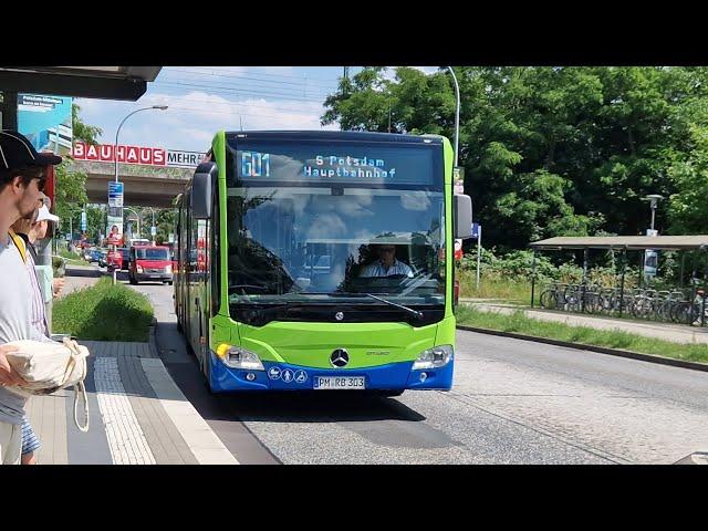 Regiobus PM | Mitfahrt im kompletten 601 von Teltow Bahnhof bis Potsdam, S Hauptbahnhof im C2G 303