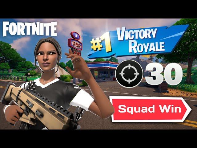 I won a Fortnite SQUADS game on my own!