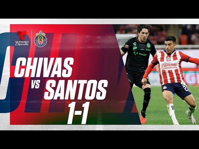 Highlights & Goles | Chivas vs Santos Laguna 1-1 | Telemundo Deportes