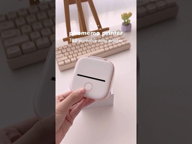 ️ unboxing the phomemo T02 portable mini printer #unboxing #thermalprinter #asmr