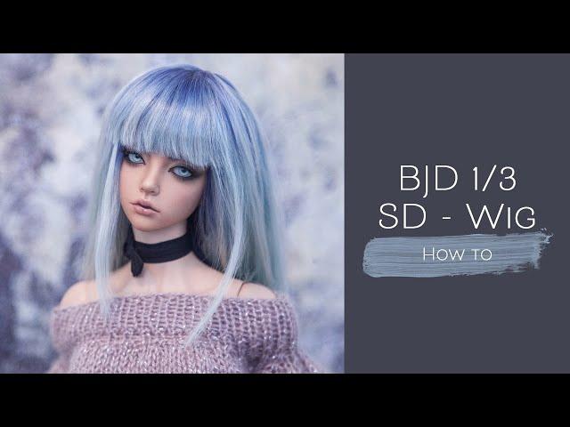 BJD wig making - how to make simple doll wig