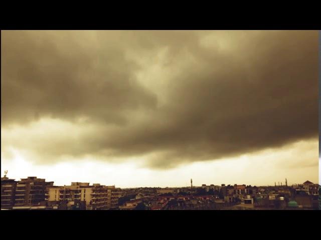 Amazing thunderous weather never seen before recorded time lapse