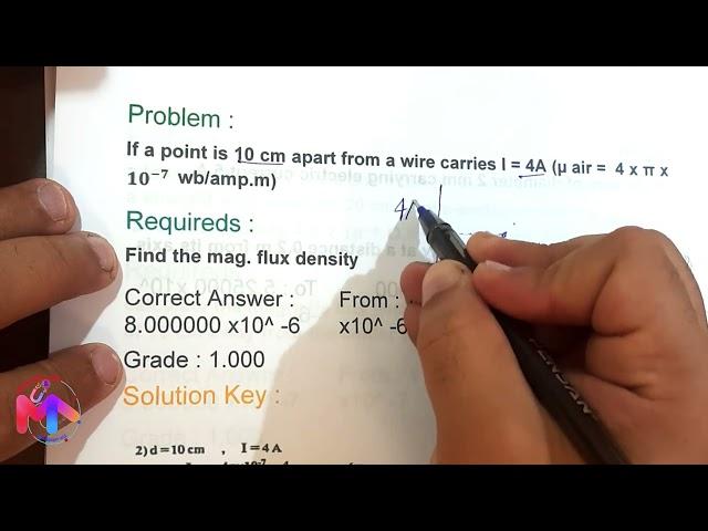 Solving Session 9 Hw Straight Wire Part 1 - Dr. Mohamed Adel