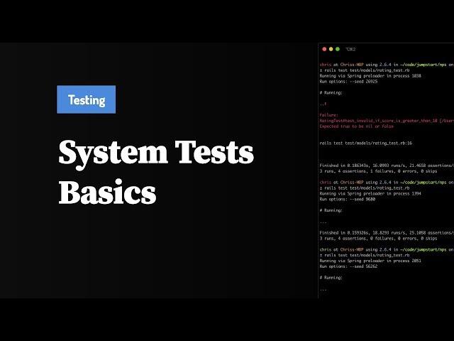 How to write System Tests in Rails