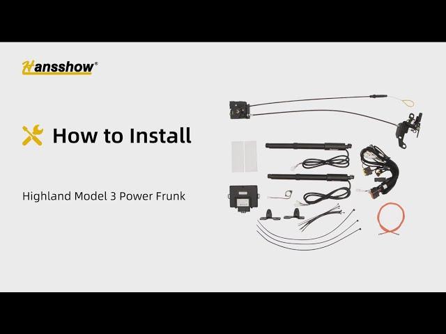 Model 3 Highland Upgrade Magic: DIY Power Frunk Installation!