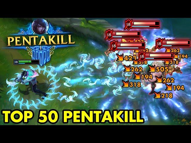 TOP 50 BEST LEAGUE OF LEGENDS PENTAKILLS OF 2023!