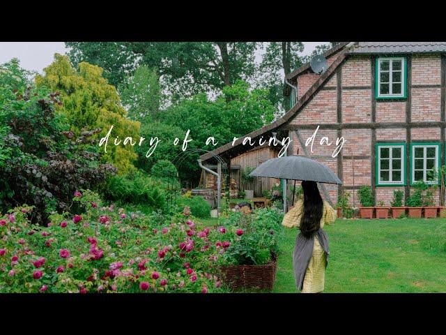 #73 A Rainy Summer Day at Home | My Rose Garden, Baking and Cooking | Countryside Life