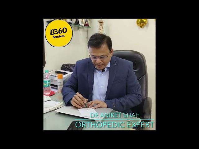Dr. Aniket Shah Orthopedic Expert Giving Super Advice For Students #b360student #b360 #b360nashik