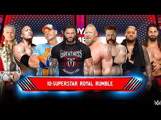 WWE 2K24 Royal Rumble Match | Roman Reigns Brock Lesnar John Cena & More