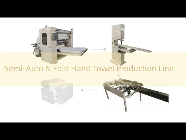 Good Quality Low Cost Semi automatic N Fold Hand Towel Tissue Paper Production Line Machine Price