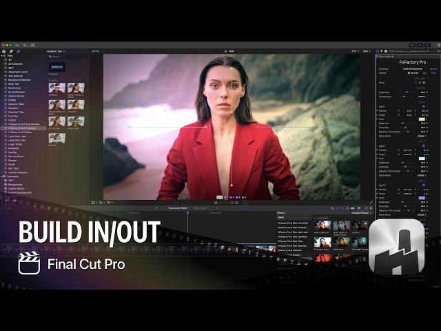 FxFactory Pro 6 Build In/Out Animations in Final Cut Pro