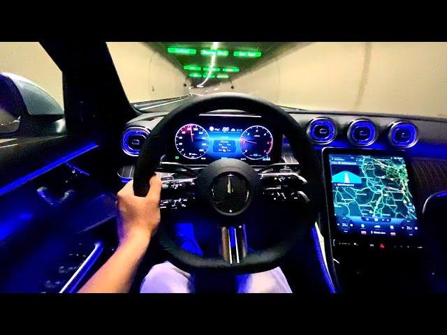 2022 Mercedes C Class AMG | NIGHT Drive C220d FULL Review Interior Exterior