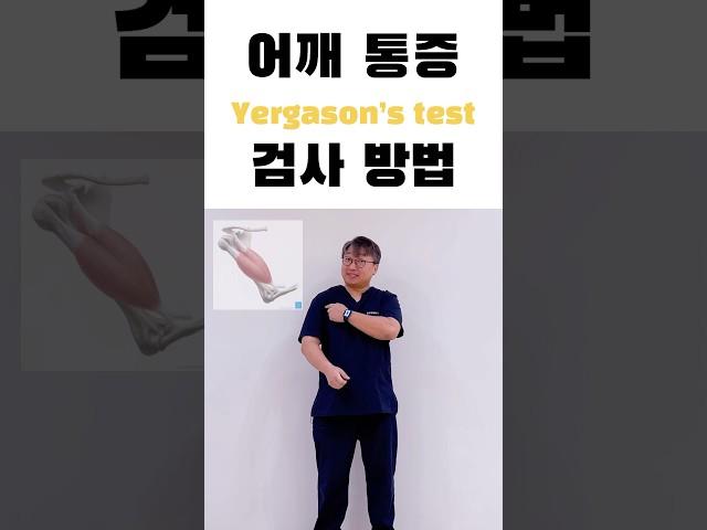 어깨통증 상완이두근 검사(yergason’s test)