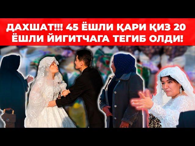 ДАХШАТ!!! 45 ЁШЛИ КАРИ КИЗ 20 ЁШЛИ ЙИГИТЧАГА ТЕГИБ ОЛДИ!