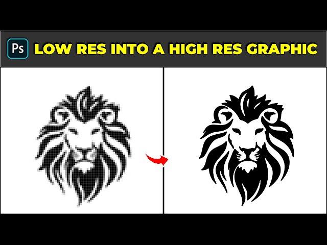 Convert a Low Resolution Graphic into a High Resolution Graphic - Photoshop Tutorial